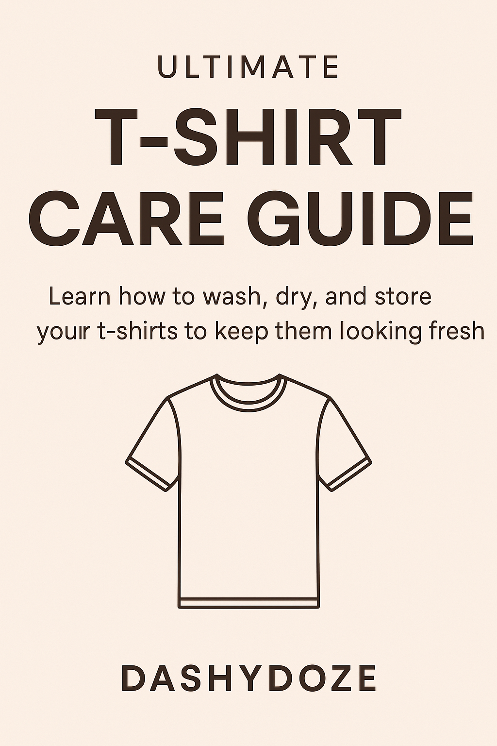 Hand-washing 100% combed cotton T-shirt in cold water