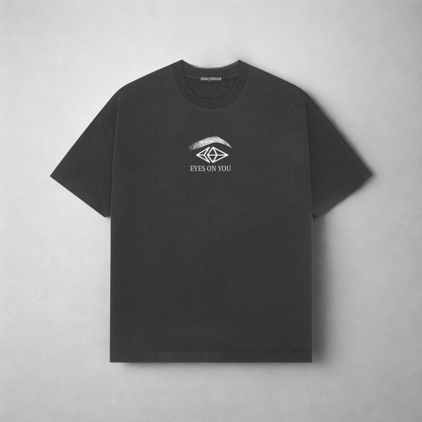 Visionary Gaze Black T-Shirt - Dashydoze Oversized Unisex Fit - Dashydoze