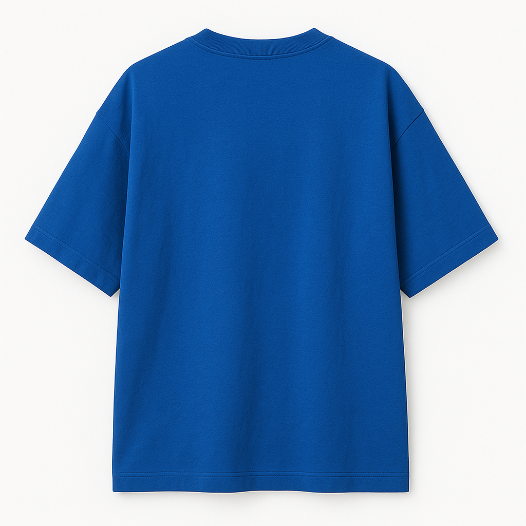 Blue t-shirt on a white background